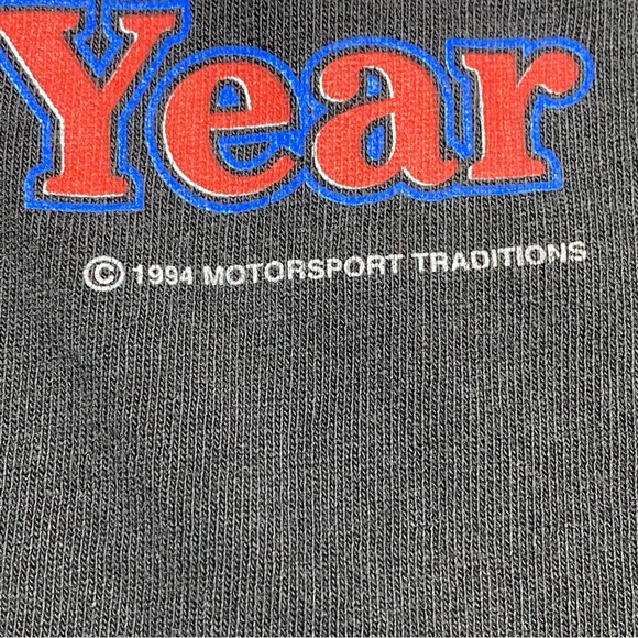 VTG Jeff Gordan T Shirt Mens Medium Nutmeg Made In USA NASCAR Rookie 90’s Racing - Picture 4 of 12